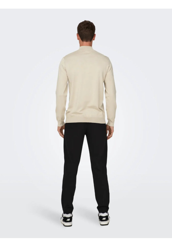 ONSWYLER LIFE REG 14 HALF ZIP KNIT NOOS