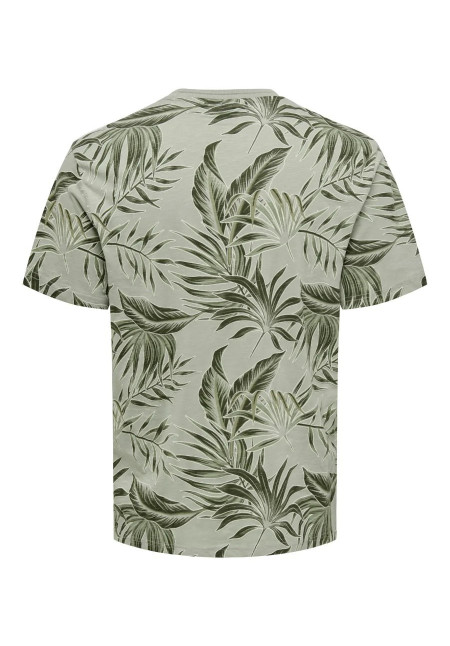 ONSKASH REG LEAF AOP SS TEE