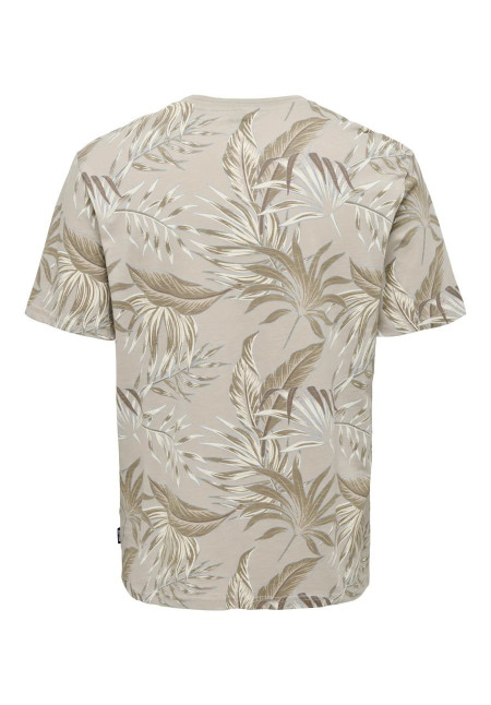 ONSKASH REG LEAF AOP SS TEE