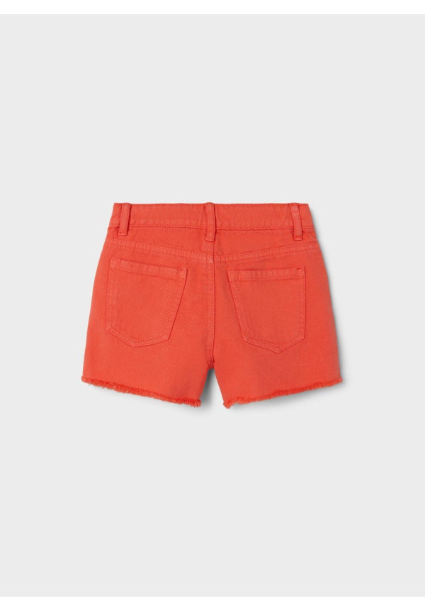 Pantalones Cortos para Niñas Name It -  Hot Coral