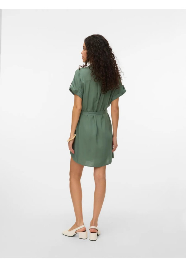 VMBUMPY SS SHORT SHIRT DRESS WVN NOOS