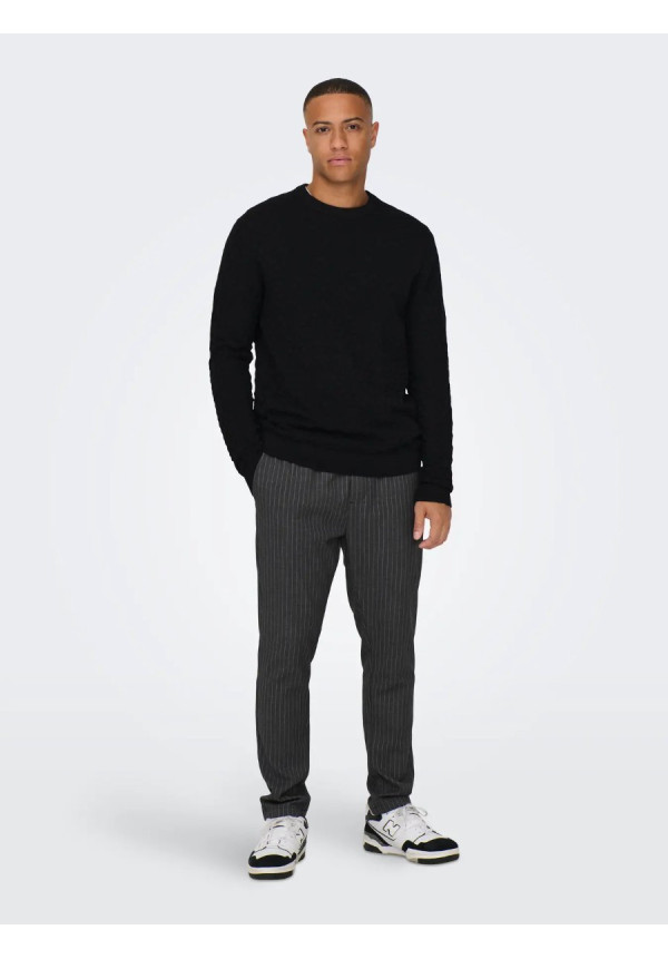 ONSKALLE REG 12 STRUC CREW KNIT NOOS