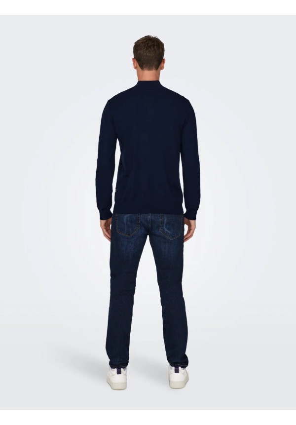 ONSWYLER LIFE REG 14 HALF ZIP KNIT NOOS