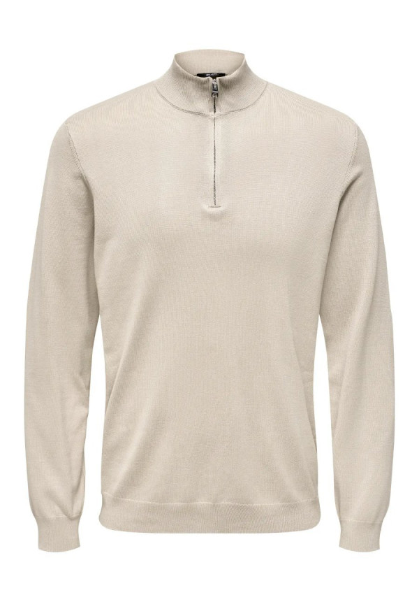 ONSWYLER LIFE REG 14 HALF ZIP KNIT NOOS