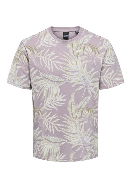 ONSKASH REG LEAF AOP SS TEE