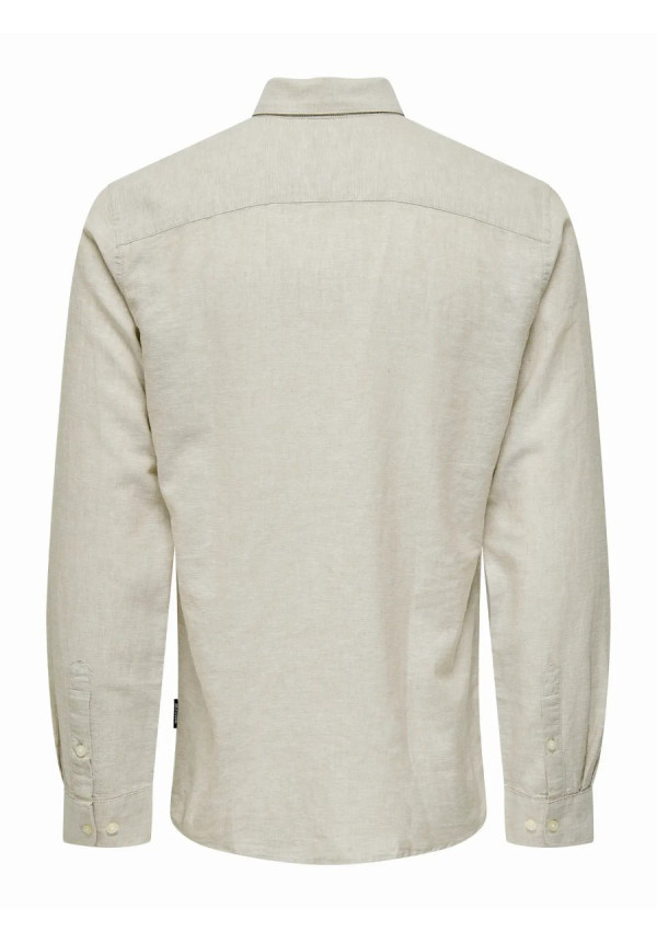 ONSCAIDEN LIFE LS SOLID LINEN BLEND NOOS