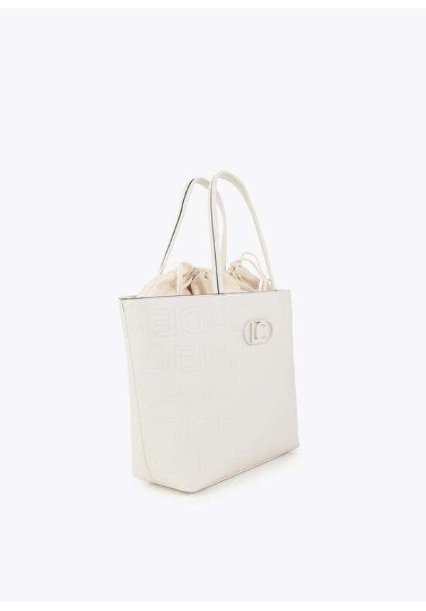 Shopper desestructurado pespuntes monograma