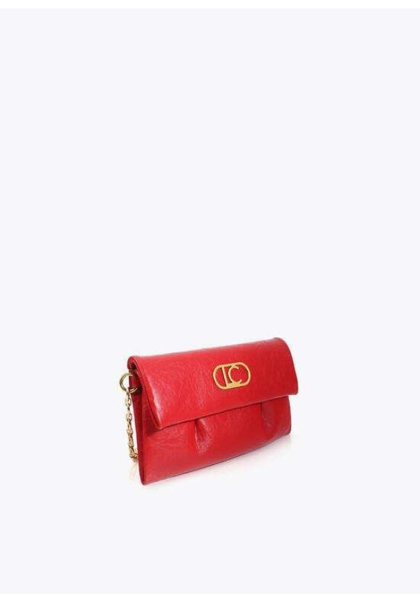 Bandolera con solapa pliegues