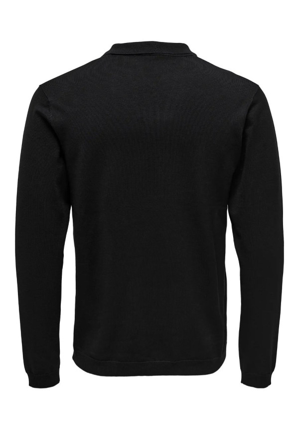 ONSWYLER LIFE REG 14 LS POLO KNIT NOOS