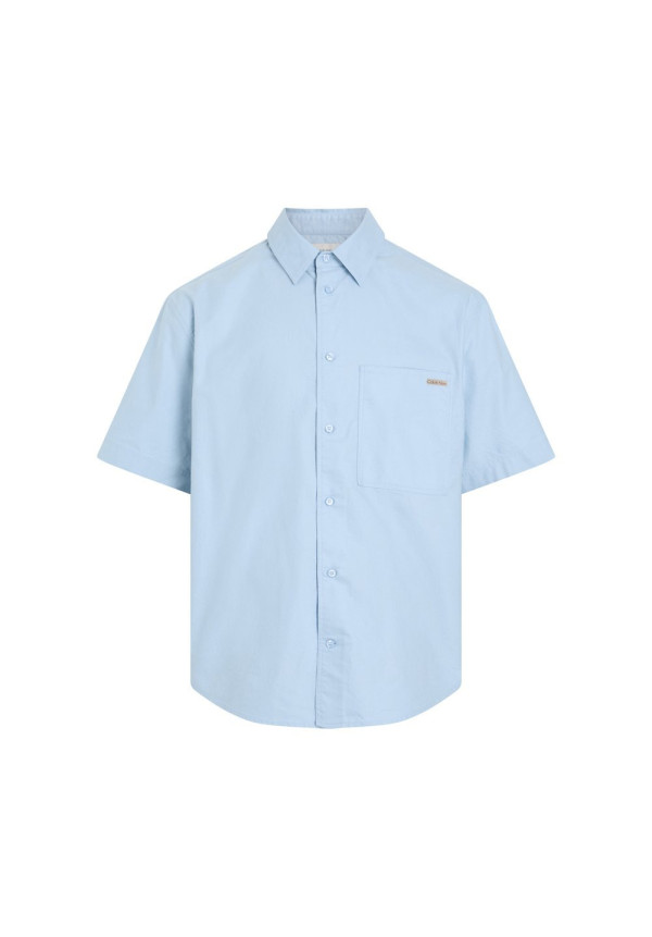 Calvin Klein Jeans Camisa Azul Hombre Oxford