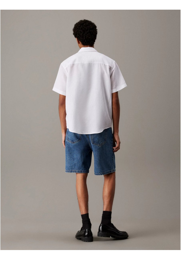 Calvin Klein Camisa de lino blanca