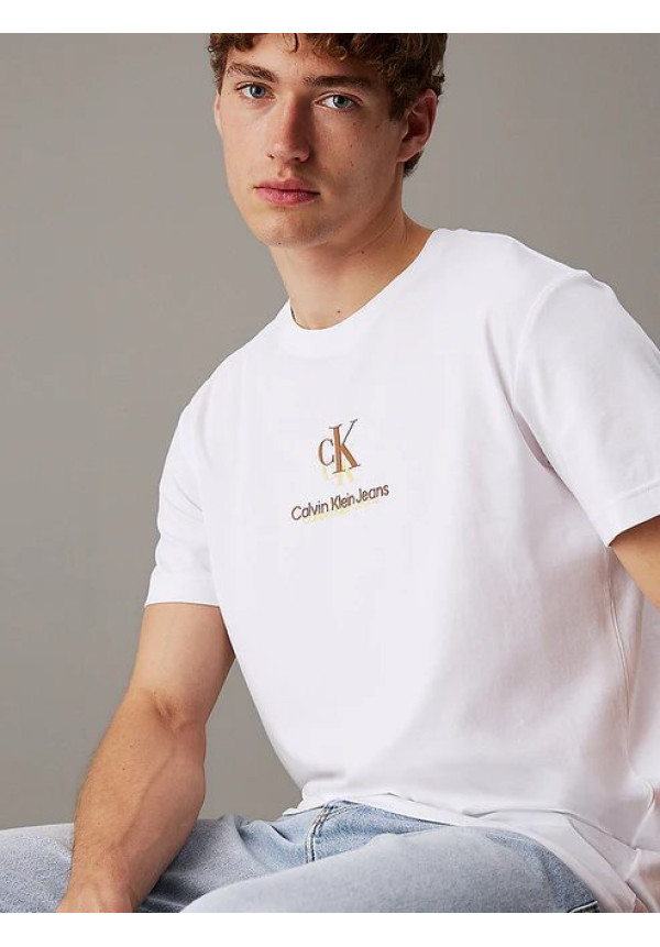 Camiseta Calvin Klein Jeans Shadow Blanco para Hombre