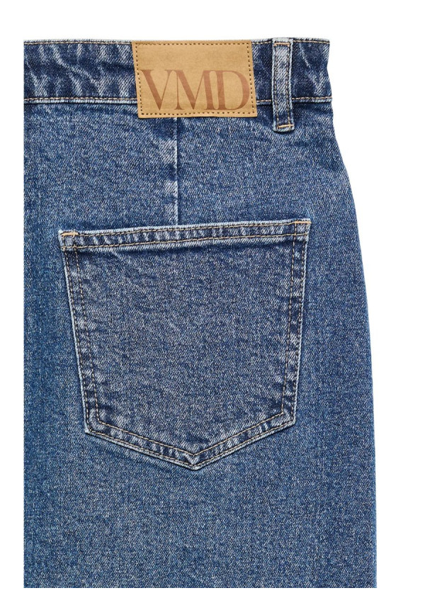 VMVERI HR CALF DENIM SKIRT GA MIX NOOS