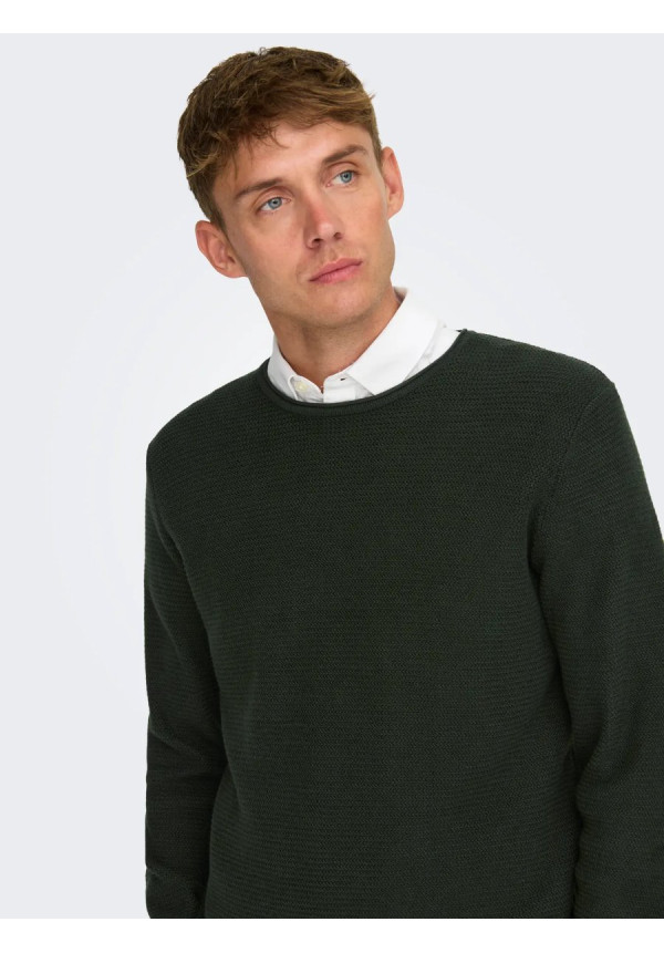 ONSERIC REG 12 STRUC CREW KNIT NOOS