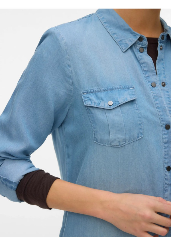 VMSIGGA LS SHORT DRESS LT BL GA NOOS