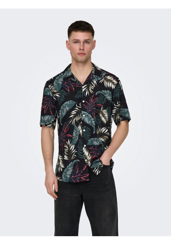 ONSWAYNE LIFE AOP SS VISCOSE SHIRT NOOS