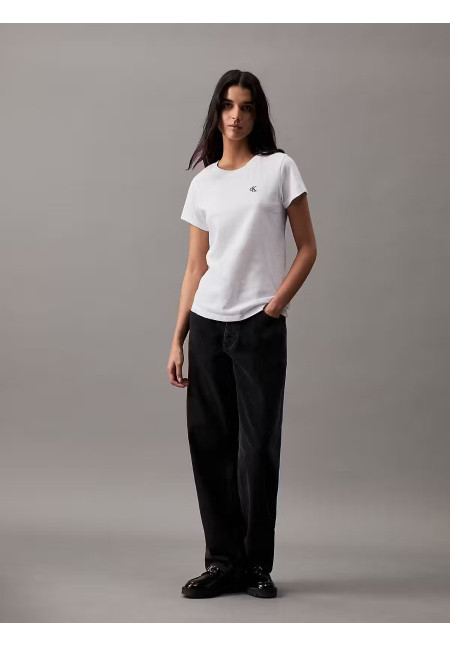 CK EMBROIDERY SLIM TEE