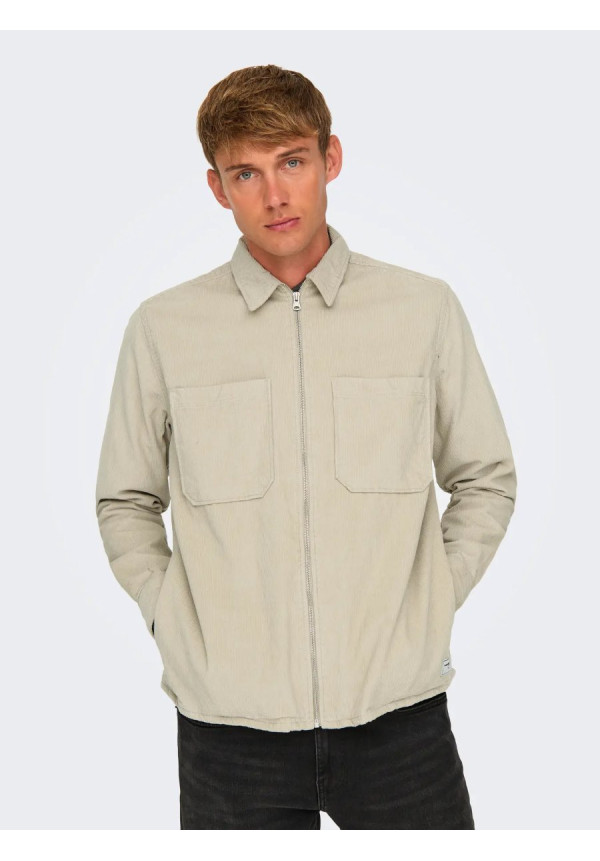 ONSALP 14W RLX 2PKT WASHD CORD ZIP NOOS