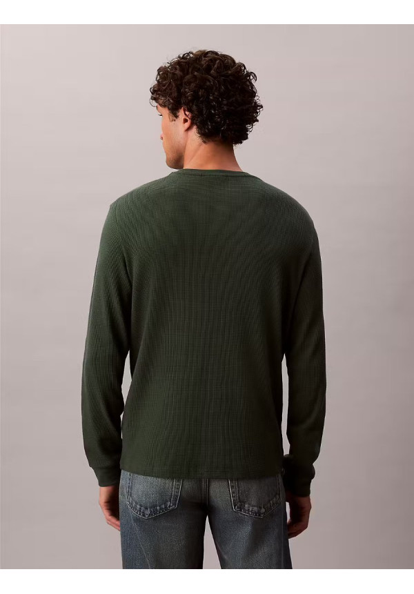 LS WAFFLE BADGE CREWNK TEE