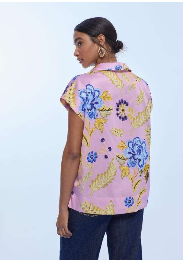Blusa print flores