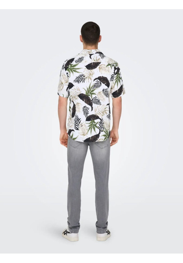 ONSWAYNE LIFE AOP SS VISCOSE SHIRT NOOS