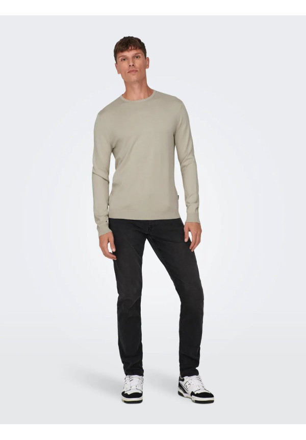 ONSWYLER LIFE REG 14 LS CREW KNIT NOOS