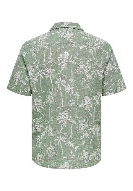 ONSCAIDEN LIFE SSRES AOP LINENBLEND NOOS