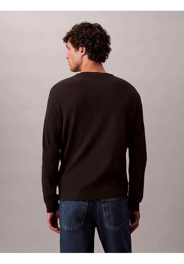 LS WAFFLE BADGE CREWNK TEE