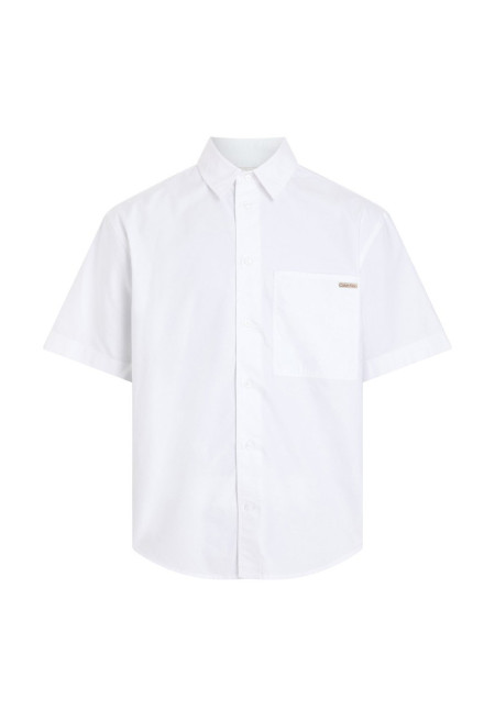 Camisa de manga corta Calvin Klein blanca Oxford SS