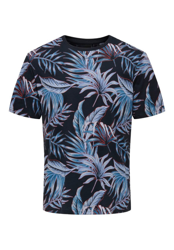 ONSKASH REG LEAF AOP SS TEE