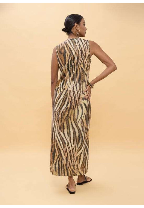 Vestido de circular estampado