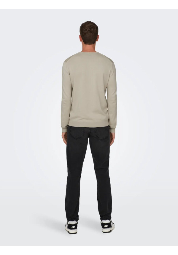 ONSWYLER LIFE REG 14 LS CREW KNIT NOOS